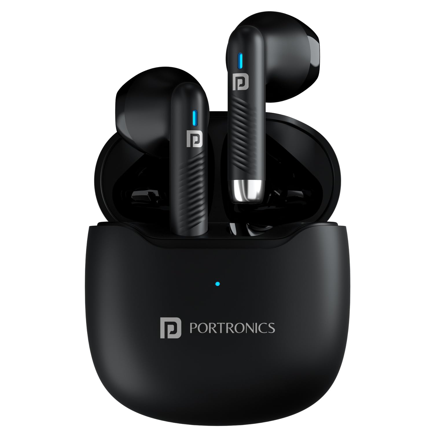 Portronics Harmonics Twins S12 in Ear TWS Earbuds with Mic, 24H Playtime, Game/Music Mode, Touch Control, 13mm Dynamic Driver, Bluetooth 5.3v,IPX5 Water...